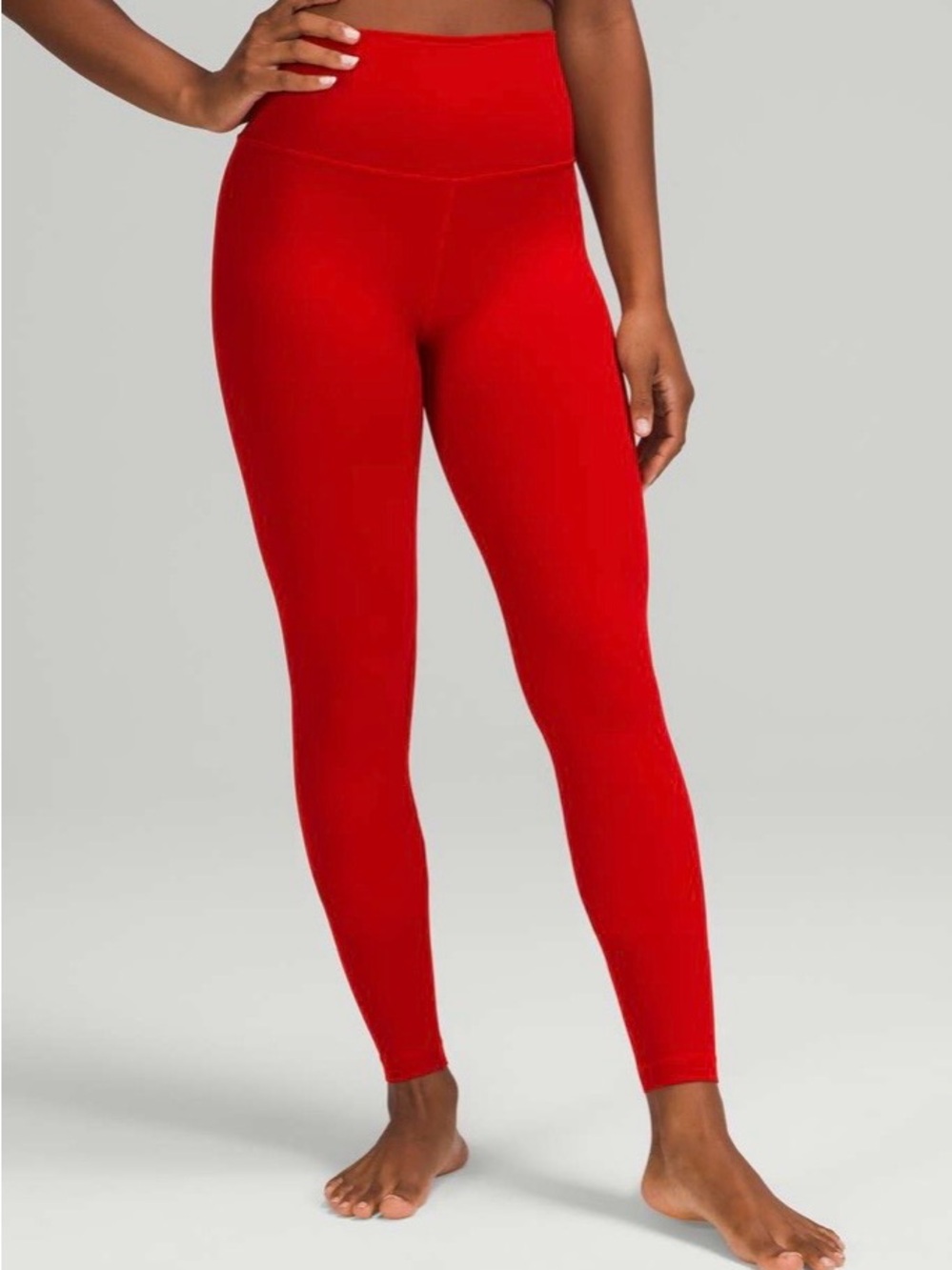 LULULEMON Dark Red Align High Rise Pant 28” Active Workout Yoga Leggings Size 10